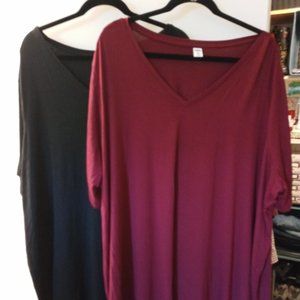 2 Old Navy Tunic Tees! 4X!  Listing is for BOTH tees!